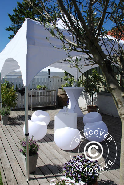 Foldetelt FleXtents PRO "Arched" 3x3m Hvid - Image 7