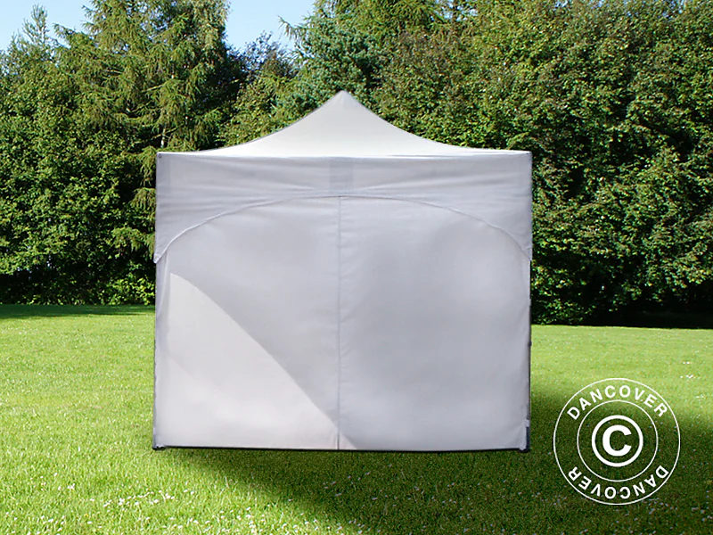 Foldetelt FleXtents PRO "Arched" 3x3m Hvid, inkl. 4 sider - Image 3