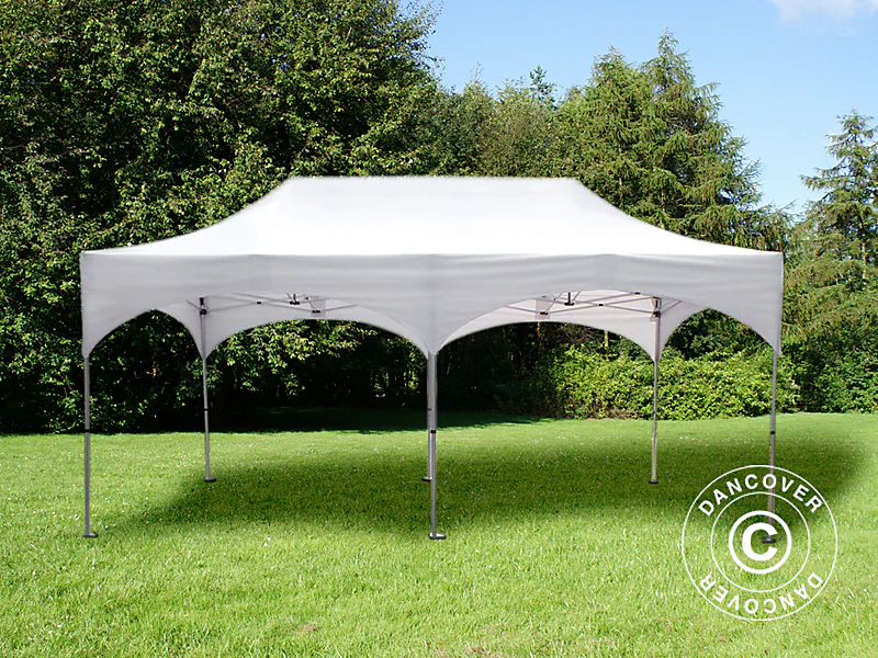 Foldetelt FleXtents PRO "Arched" 3x6m Hvid, inkl. 6 sider - Image 4