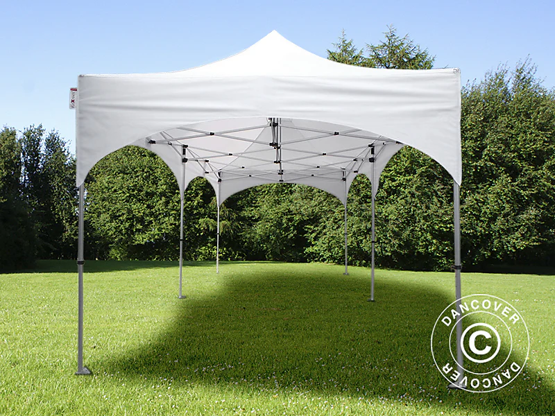 Foldetelt FleXtents PRO "Arched" 3x6m Hvid, inkl. 6 sider - Image 5