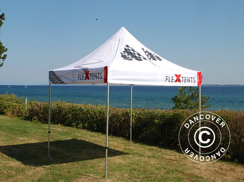 Foldetelt FleXtents PRO med fuldt digitalt print, 2x2m - Image 4