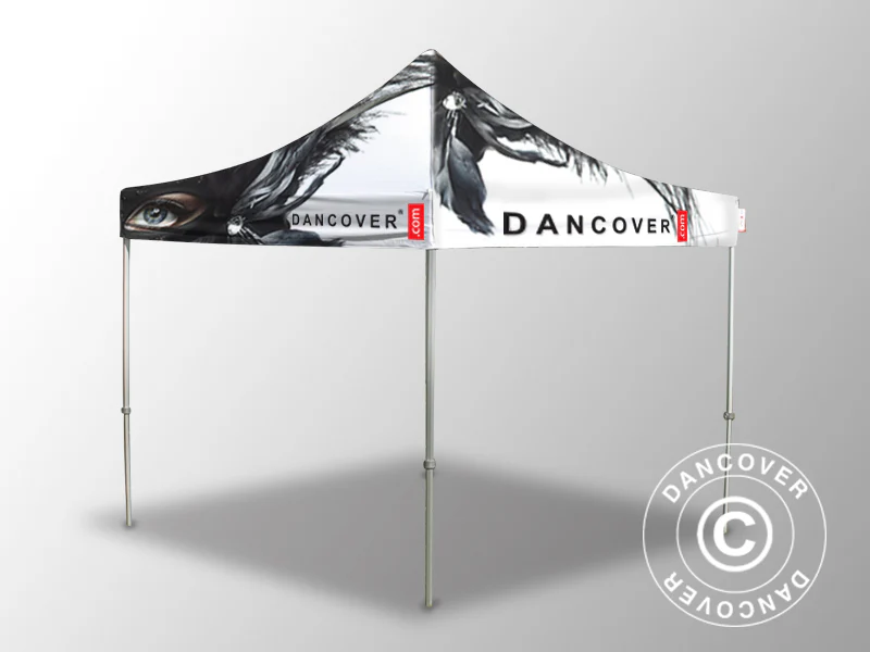 Foldetelt FleXtents PRO med fuldt digitalt print, 3x4,5m - Image 2