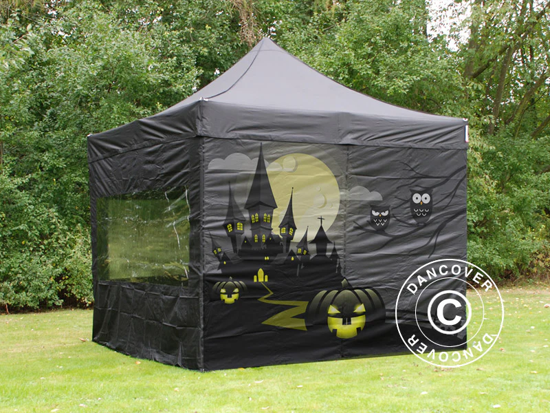 Foldetelt FleXtents PRO med fuldt digitalt print, 4x4m, inkl. 4 sidevægge - Image 3