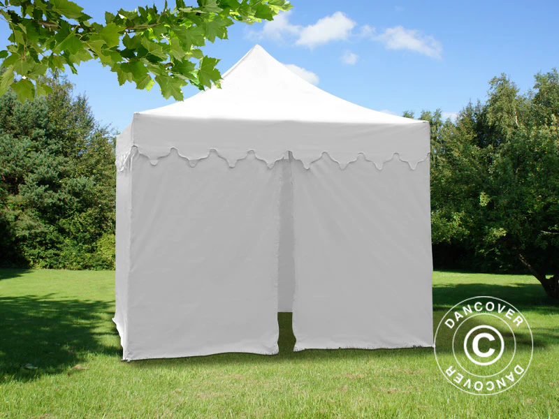 Foldetelt FleXtents PRO "Morocco" 3x3m Hvid, inkl. 4 sider - Image 7