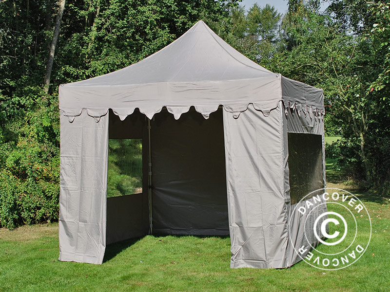 Foldetelt FleXtents PRO "Morocco" 3x3m Latte, inkl. 4 sider - Image 12