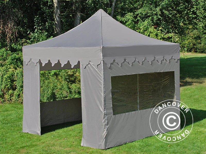 Foldetelt FleXtents PRO "Morocco" 3x3m Latte, inkl. 4 sider - Image 5