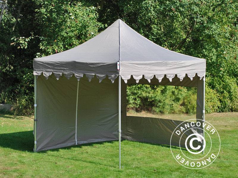 Foldetelt FleXtents PRO "Morocco" 3x3m Latte, inkl. 4 sider - Image 7