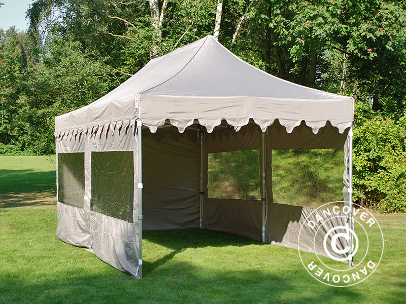Foldetelt FleXtents PRO "Morocco" 3x6m Latte, inkl. 6 sider - Image 10