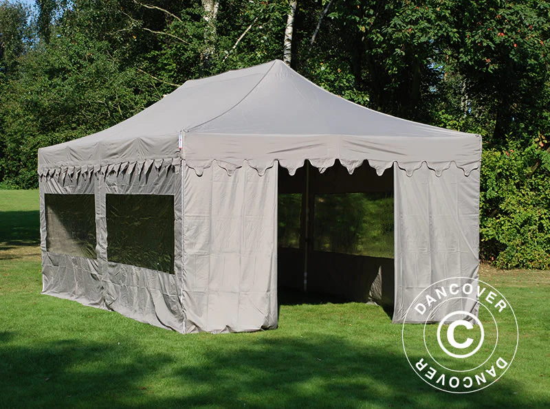 Foldetelt FleXtents PRO "Morocco" 4x8m Latte, inkl. 6 sider - Image 3