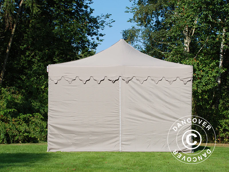 Foldetelt FleXtents PRO "Morocco" 4x8m Latte, inkl. 6 sider - Image 4