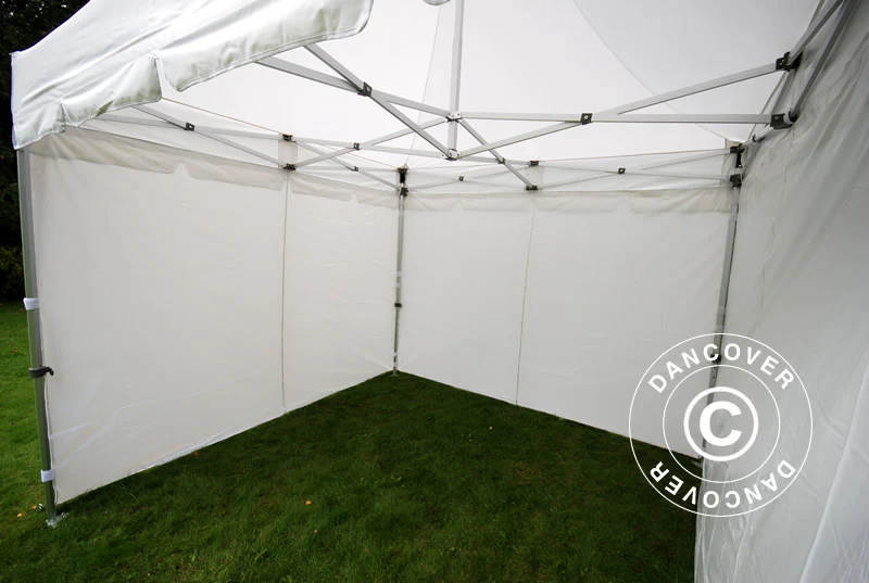Foldetelt FleXtents PRO Peak Pagoda 3x3m Hvid, inkl. 4 sider - Image 9