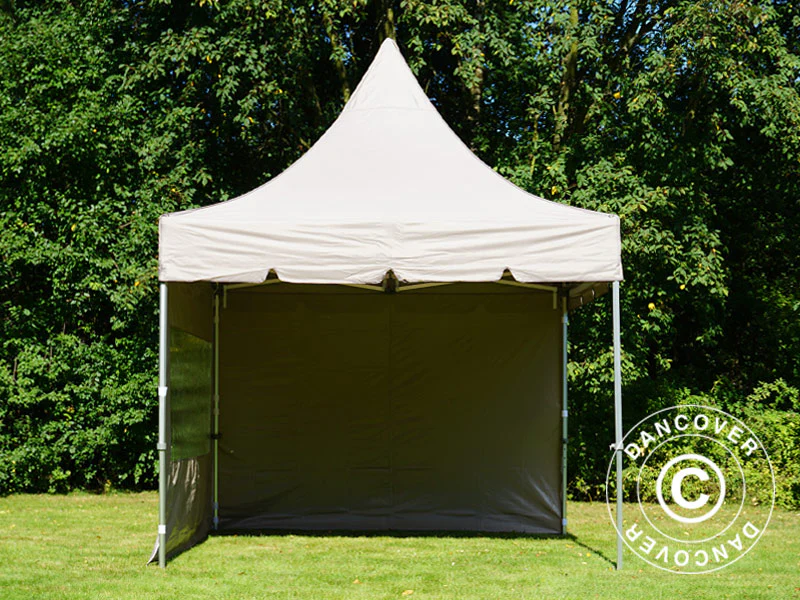 Foldetelt FleXtents PRO Peak Pagoda 3x3m Latte, inkl. 4 sider - Image 31