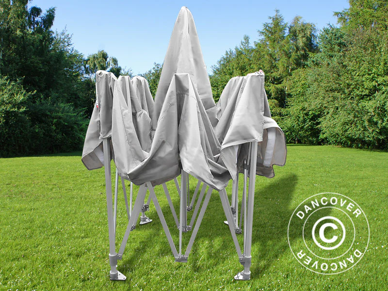 Foldetelt FleXtents PRO Peak Pagoda 3x3m Latte, inkl. 4 sider - Image 34