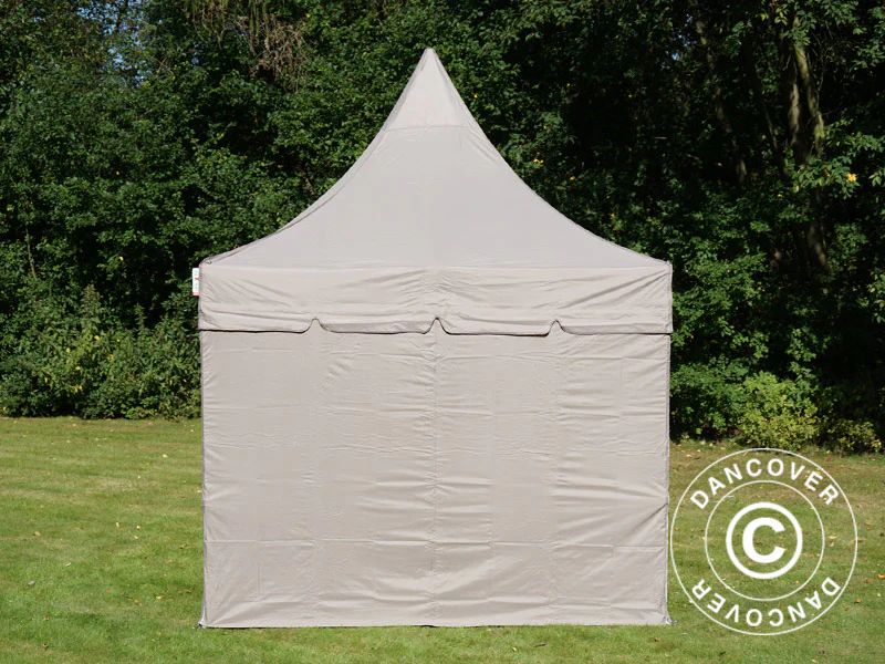 Foldetelt FleXtents PRO Peak Pagoda 3x3m Latte, inkl. 4 sider - Image 9