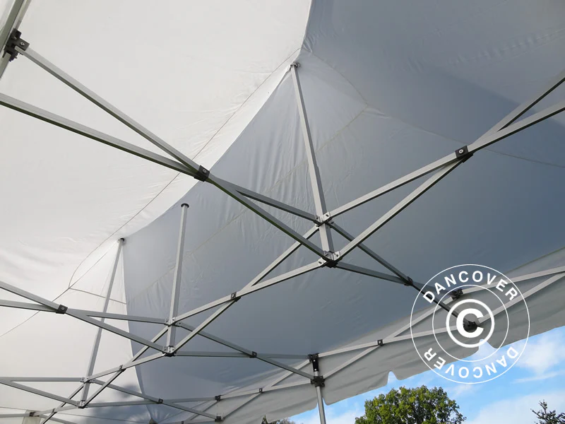 Foldetelt FleXtents PRO Peak Pagoda 3x6m Hvid, Inkl. 6 sider - Image 19