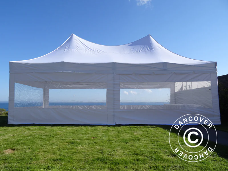 Foldetelt FleXtents PRO Peak Pagoda 4x8m Hvid, inkl. 6 sider - Image 6