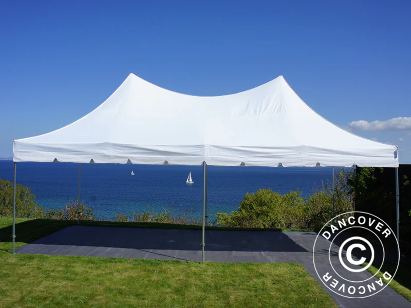 Foldetelt FleXtents PRO Peak Pagoda 4x8m Hvid, inkl. 6 sider - Image 7