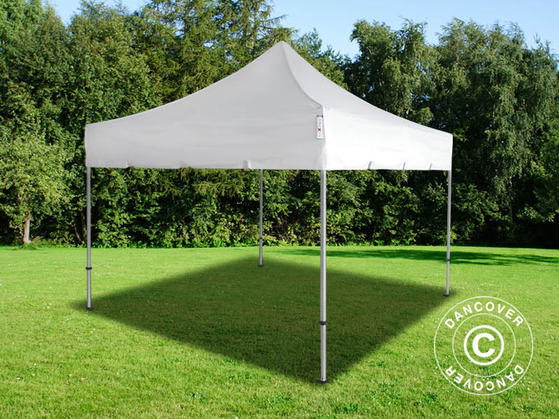 Foldetelt FleXtents PRO "Peaked" 3x3m Hvid, inkl. 4 sider - Image 8