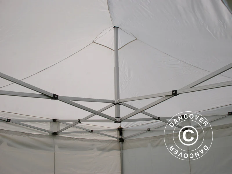 Foldetelt FleXtents PRO "Peaked" 3x3m Hvid, inkl. 4 sider - Image 9