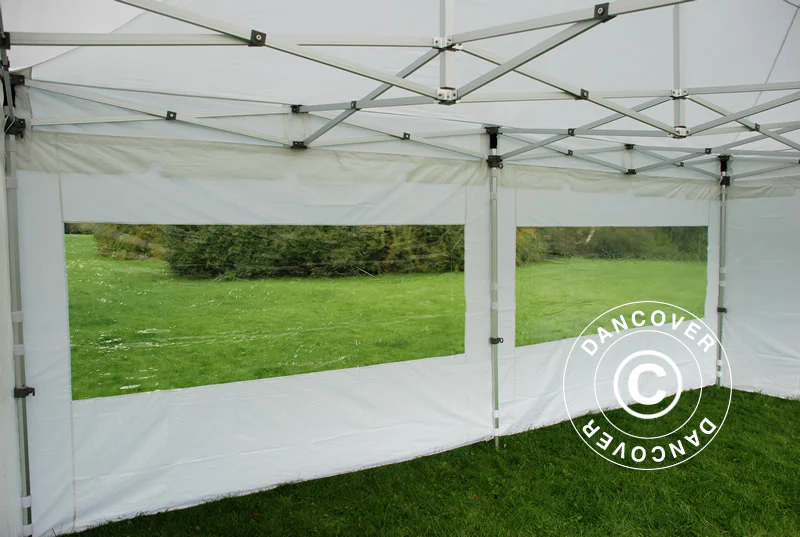 Foldetelt FleXtents PRO "Peaked" 3x6m Hvid, inkl. 6 sider - Image 10