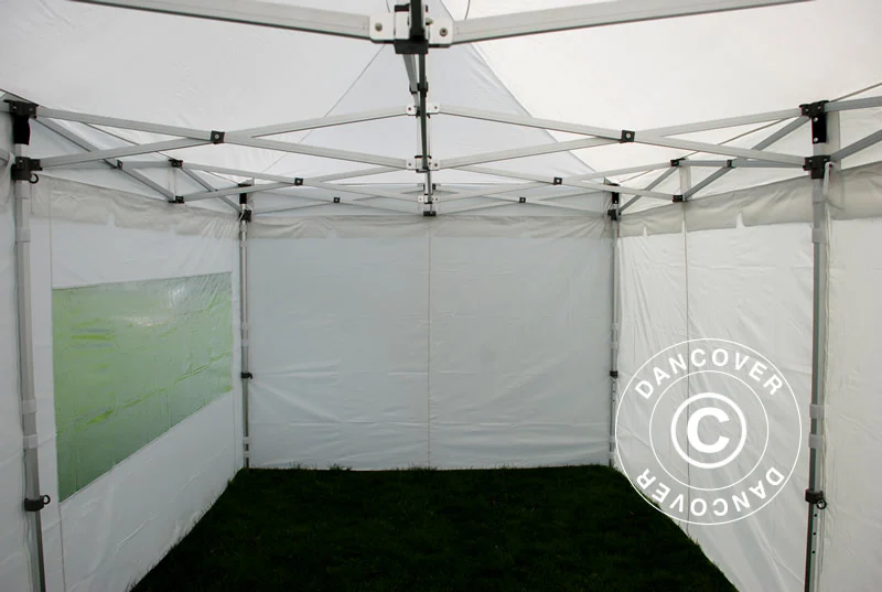 Foldetelt FleXtents PRO "Peaked" 3x6m Hvid, inkl. 6 sider - Image 11