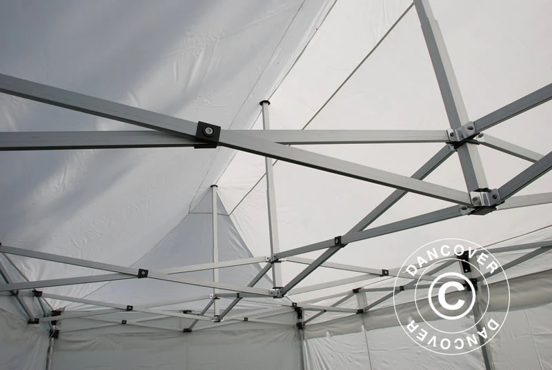 Foldetelt FleXtents PRO "Peaked" 3x6m Hvid, inkl. 6 sider - Image 12