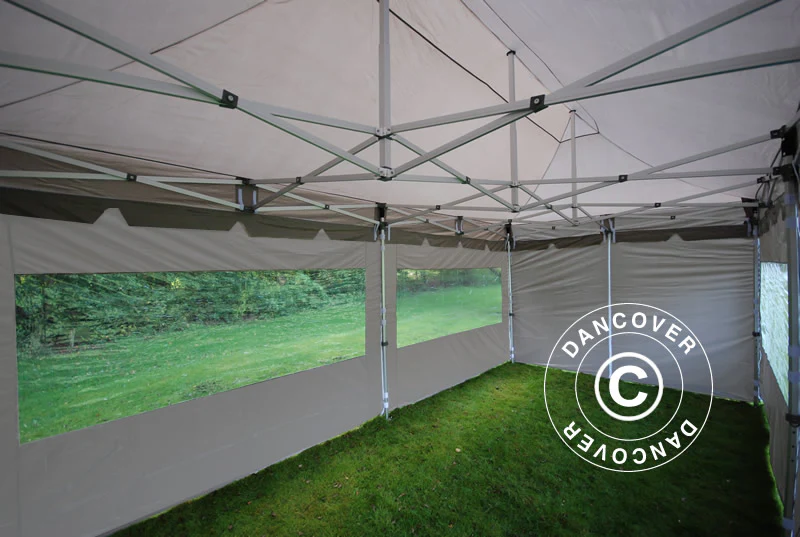 Foldetelt FleXtents PRO "Peaked" 3x6m Latte, inkl. 6 sider - Image 12
