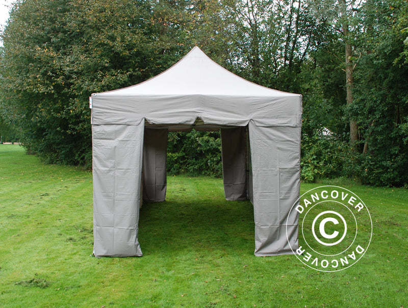 Foldetelt FleXtents PRO "Peaked" 3x6m Latte, inkl. 6 sider - Image 4