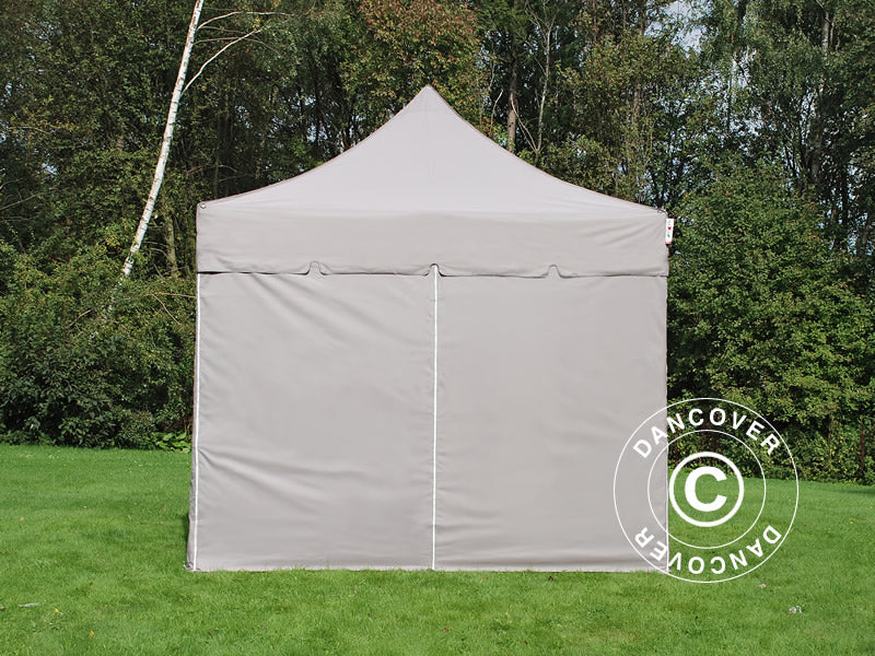 Foldetelt FleXtents PRO "Peaked" 4x4m Latte, inkl. 4 sider - Image 3
