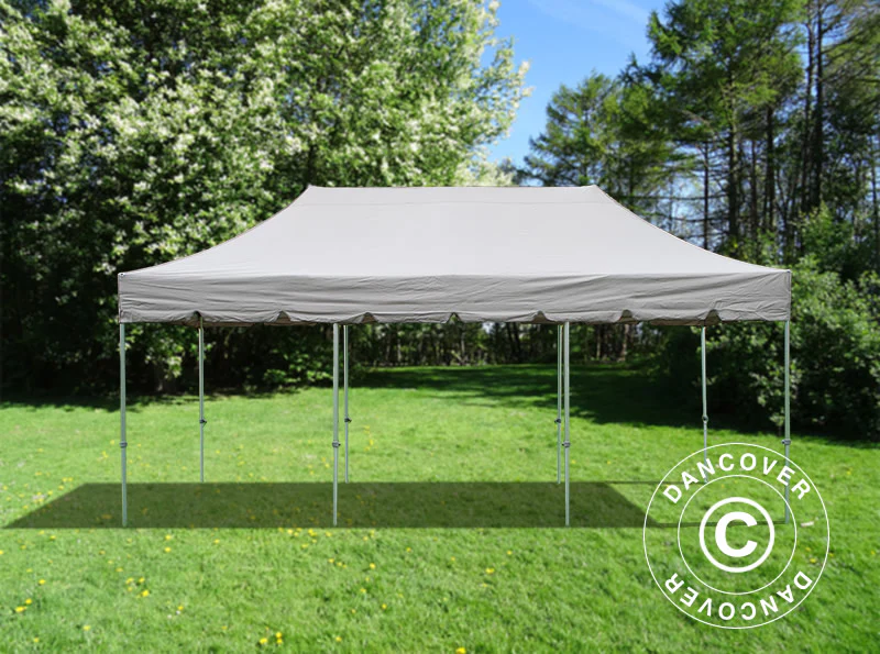 Foldetelt FleXtents PRO "Peaked" 4x6m Latte, inkl. 8 sider - Image 3