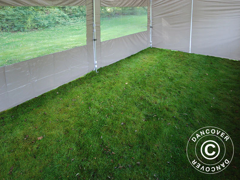 Foldetelt FleXtents PRO "Peaked" 4x8m Latte, inkl. 6 sider - Image 13