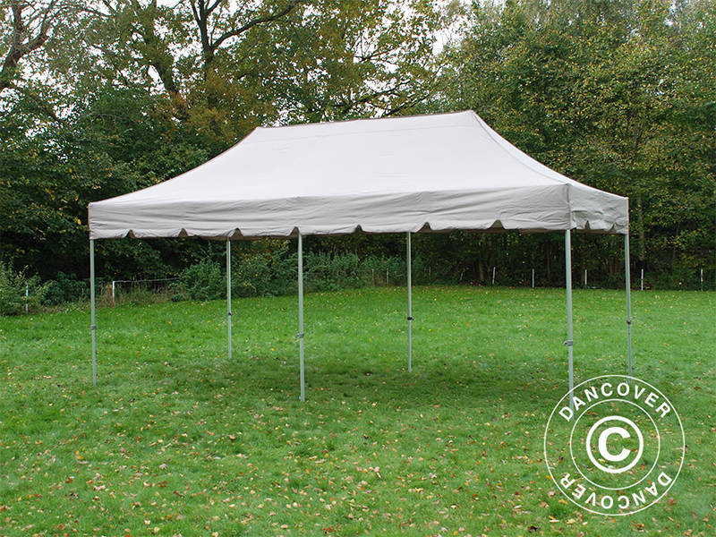 Foldetelt FleXtents PRO "Peaked" 4x8m Latte, inkl. 6 sider - Image 5