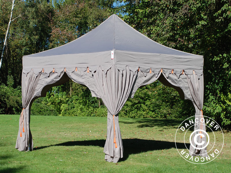 Foldetelt FleXtents PRO "Raj" 3x3m Latte/Orange - Image 11