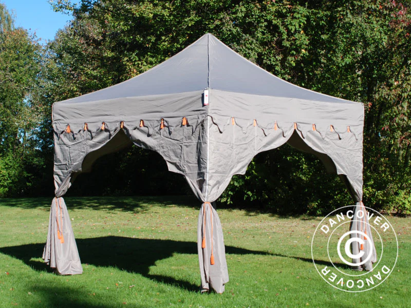 Foldetelt FleXtents PRO "Raj" 3x3m Latte/Orange - Image 18