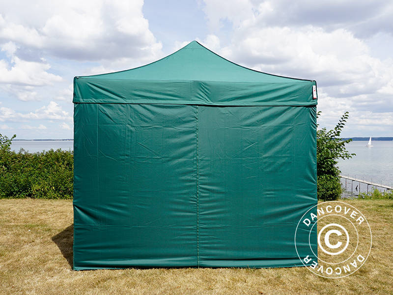 Foldetelt FleXtents PRO Steel 3x3m Grøn, inkl. 4 sider - Image 3