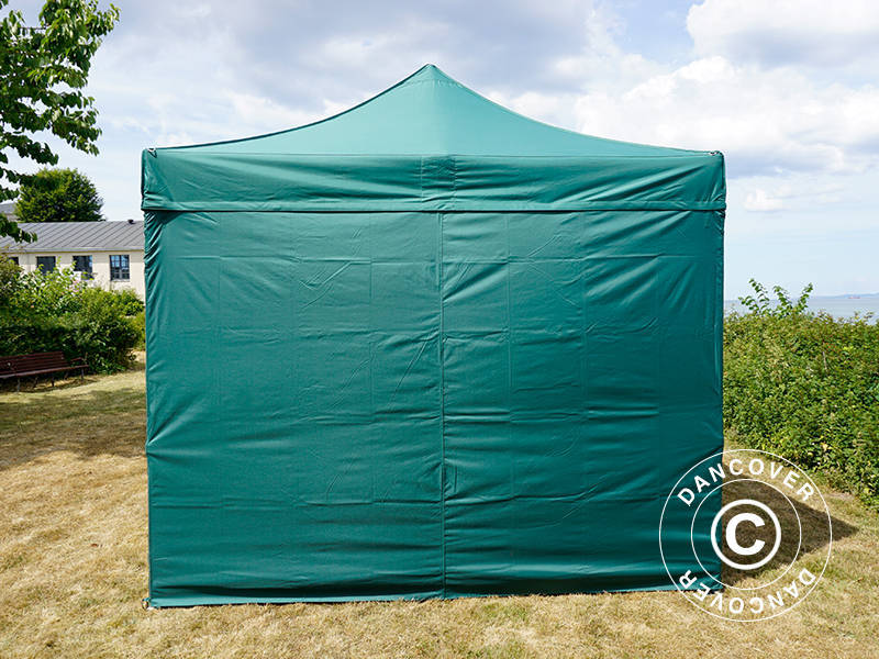 Foldetelt FleXtents PRO Steel 3x3m Grøn, inkl. 4 sider - Image 4