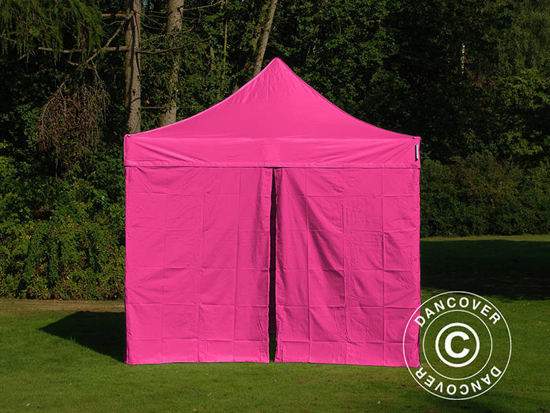 Foldetelt FleXtents PRO Steel 3x3m Lyserød, inkl. 4 sider - Image 3