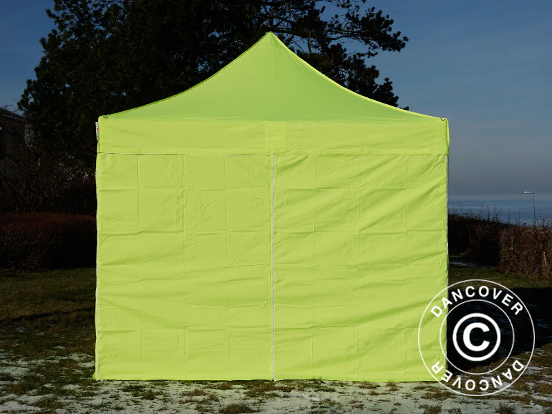 Foldetelt FleXtents PRO Steel 3x3m Neongul/grøn, inkl. 4 sider KUN 4 STK. TILBAGE - Image 4