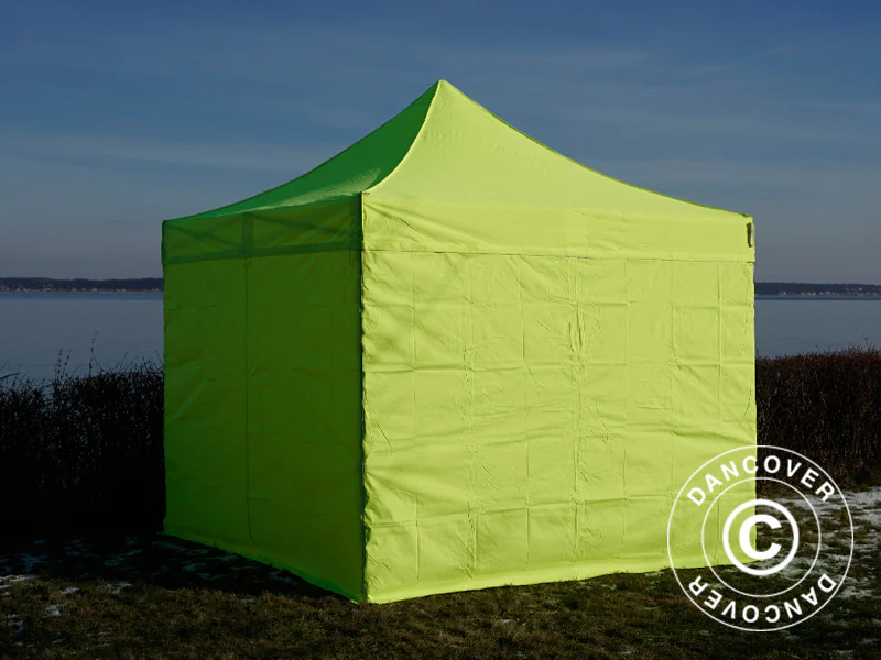 Foldetelt FleXtents PRO Steel 3x3m Neongul/grøn, inkl. 4 sider KUN 4 STK. TILBAGE - Image 5