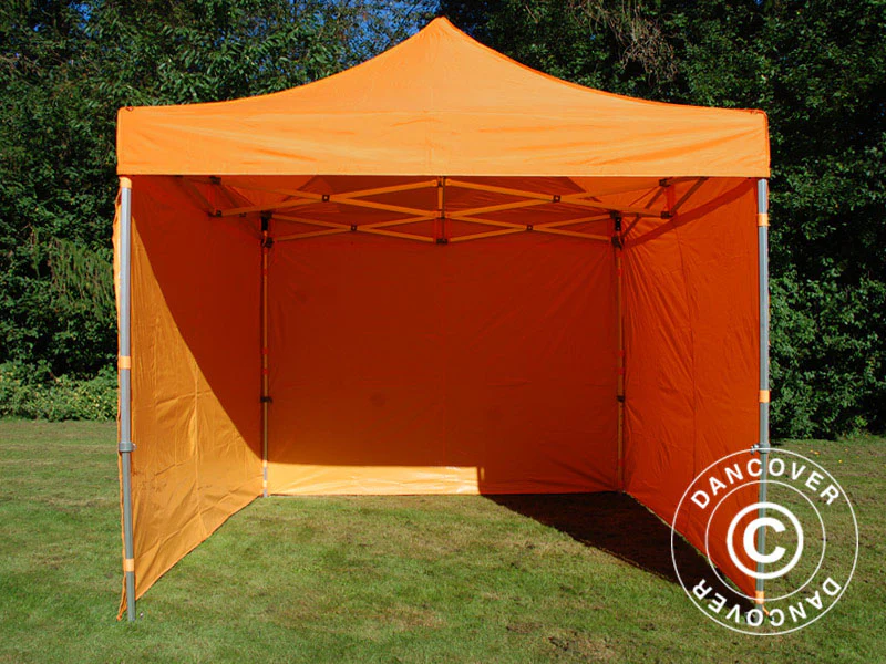 Foldetelt FleXtents PRO Steel 3x3m Orange, inkl. 4 sider - Image 10