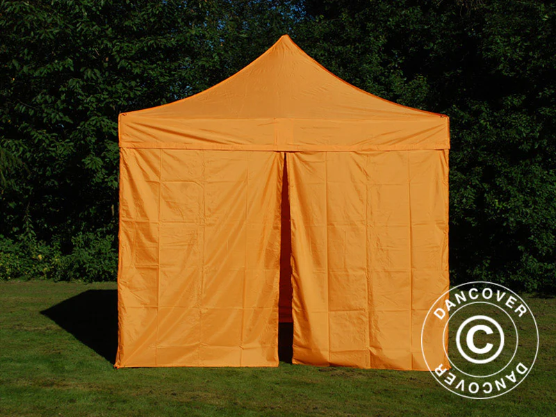 Foldetelt FleXtents PRO Steel 3x3m Orange, inkl. 4 sider - Image 5