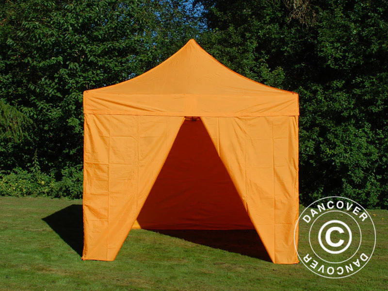 Foldetelt FleXtents PRO Steel 3x3m Orange, inkl. 4 sider - Image 6