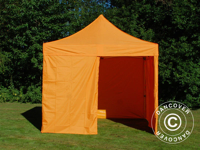 Foldetelt FleXtents PRO Steel 3x3m Orange, inkl. 4 sider - Image 9