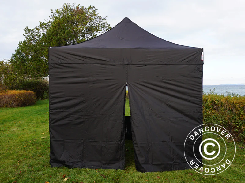 Foldetelt FleXtents PRO Steel 3x3m Sort, inkl. 4 sider - Image 5