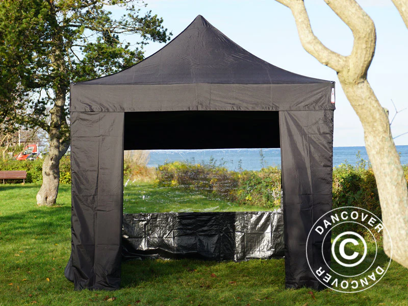 Foldetelt FleXtents PRO Steel 3x3m Sort, inkl. 4 sider - Image 9