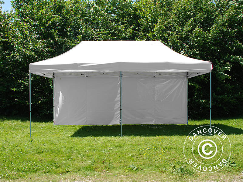 Foldetelt FleXtents PRO Steel 3x6m Hvid, inkl. 6 sider - Image 10