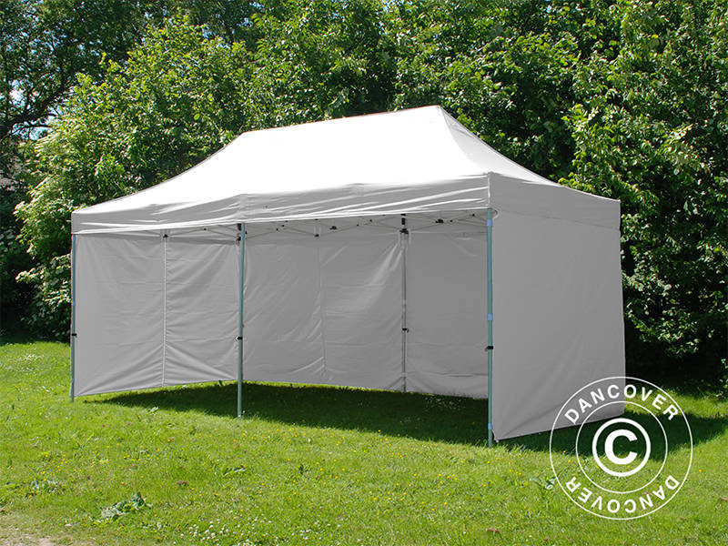 Foldetelt FleXtents PRO Steel 3x6m Hvid, inkl. 6 sider - Image 9