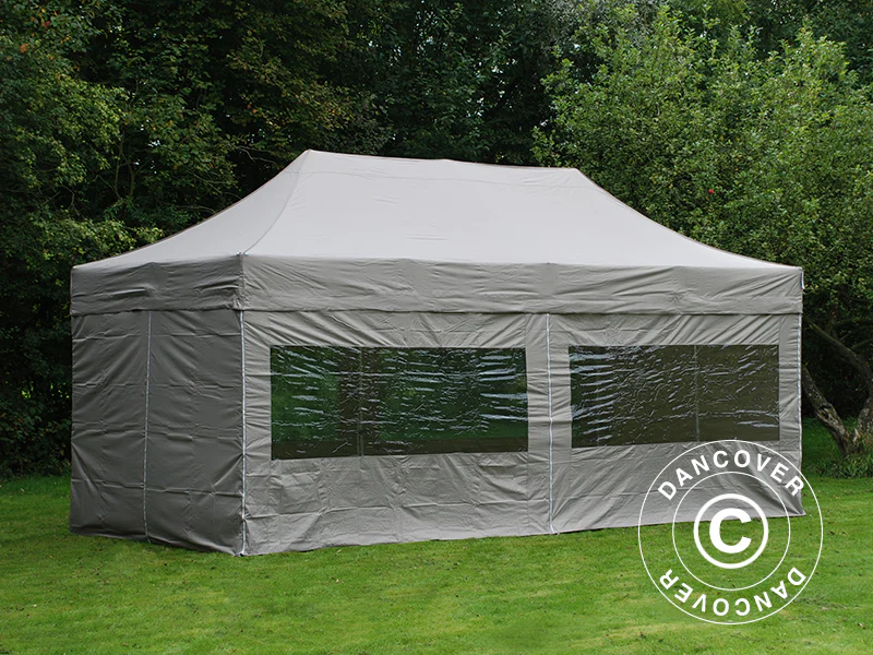 Foldetelt FleXtents PRO Steel 3x6m Latte, inkl. 6 sider - Image 2