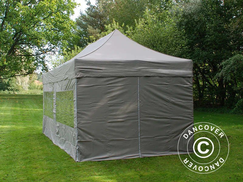 Foldetelt FleXtents PRO Steel 3x6m Latte, inkl. 6 sider - Image 5