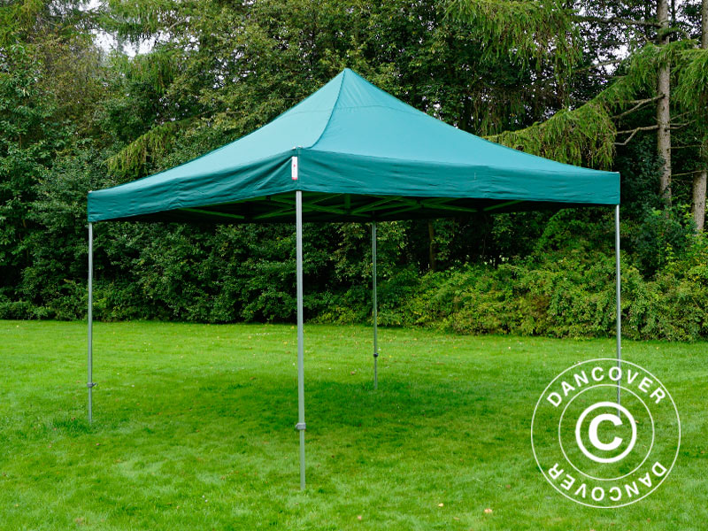 Foldetelt FleXtents PRO Steel 4x4m Grøn, inkl. 4 sider - Image 6